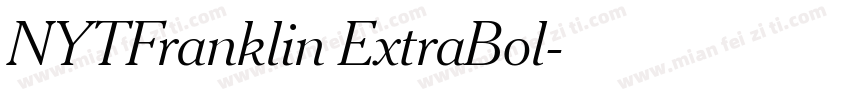 NYTFranklin ExtraBol字体转换